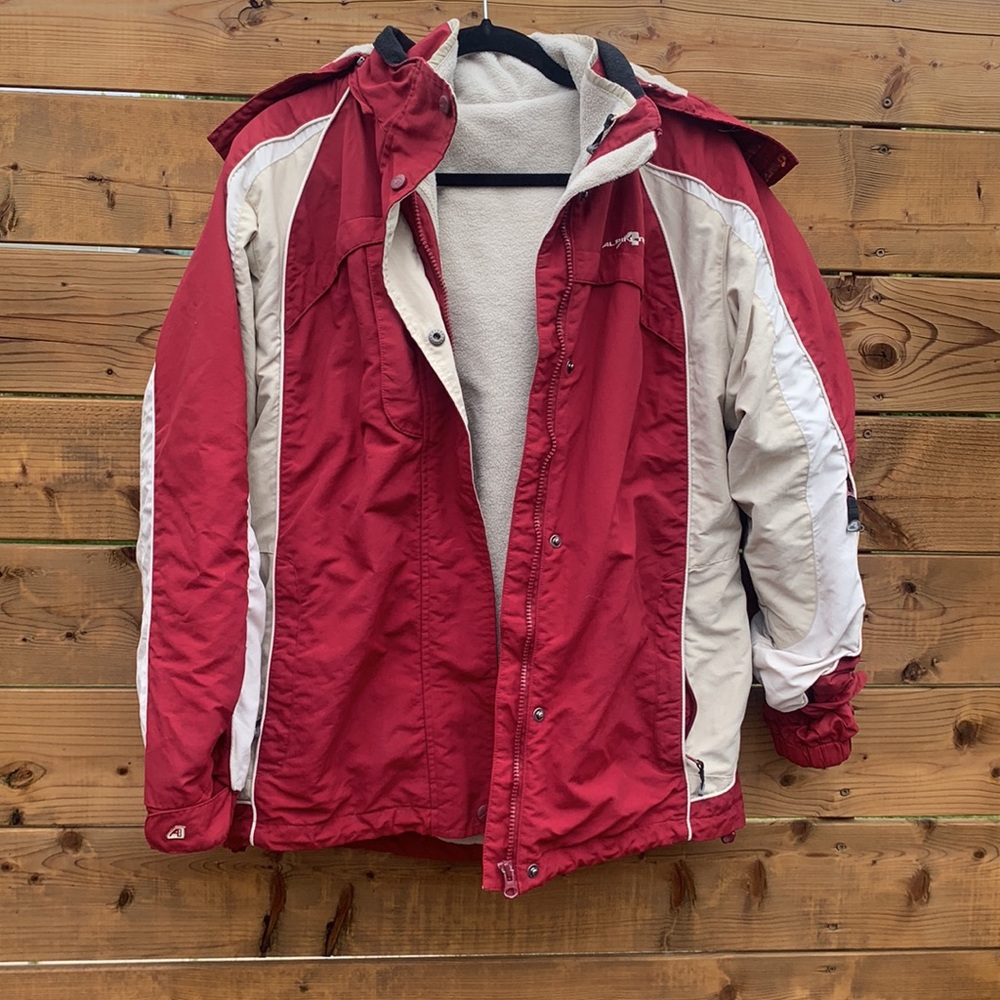 Winter jacket with removable spring and fall coat